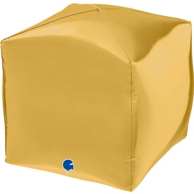 Ballon Foil Cube 4D Doré, 15 , Ok. 38Cm