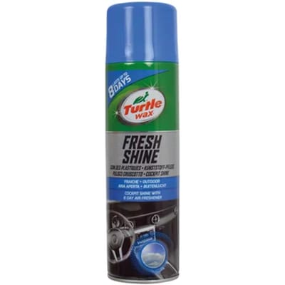 Turtle Wax GL Fresh Shine Outdoor – Reinigt en herstelt de glans - Voor kunststof onderdelen van het interieur - Geeft een frisse geur – Tot 8 dagen - Antistatisch - 500ml