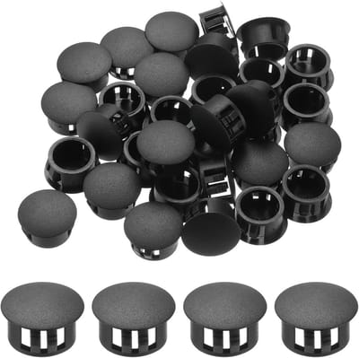 Kunststof doppen - Gatstoppers Afdekdoppen - Gaten Afwerken - Duurzaam Nylon Materiaal - 15 mm Gatdiameter - Zwart