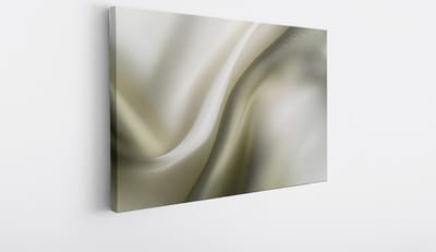 Saammp Canvas Schilderij - Zacht groen - Abstract - 30x20 - Foto op canvas - Wanddecoratie - Muurdecoratie Woonkamer - Slaapkamer decoratie - Canvas Print