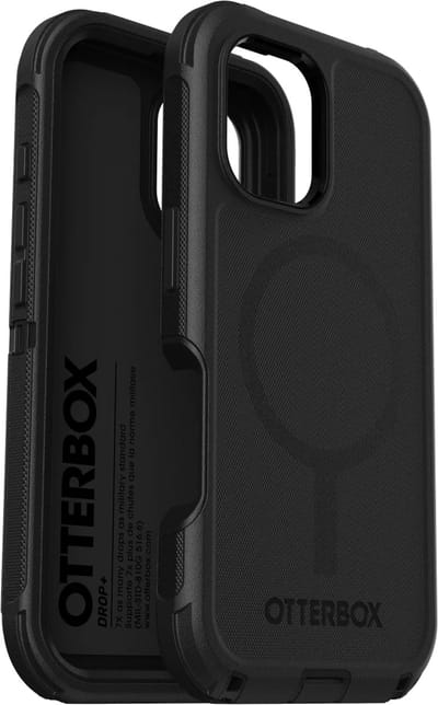 OtterBox Geschikt voor Apple iPhone 16 - Defender - Geschikt voor Mag Back Cover Hoesje - Zwart