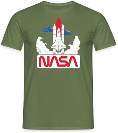 NASA Space Shuttle 3 T-Shirt Heren