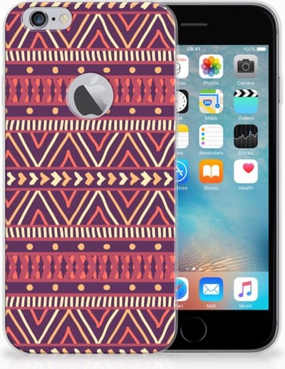 Apple iPhone 6 Plus | 6s Plus TPU bumper Aztec Paars