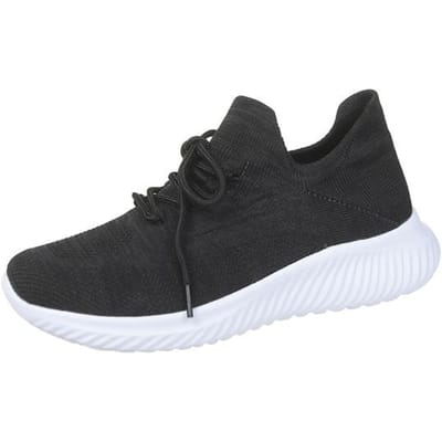 Été Nouvelles Chaussures à Plateforme pour Dames Baskets Mode Rue Chaussures de Course pour Dames de Haute Qualité Chaussures en Maille Légères et Respirantes 42 noir