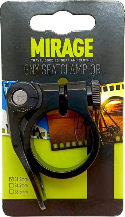 Mirage Zadelpenklem met snelspanner - 31.8mm - instelbare klemkracht - zwart