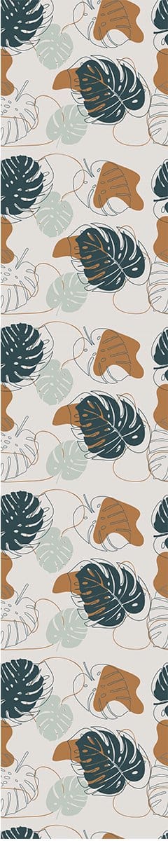 Voorgelijmd vliesbehang - MODERN ART MONSTERA LEAVES - 1 rol van 300x60cm