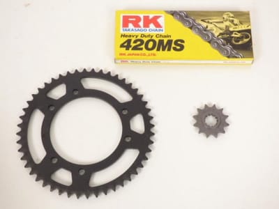 kettingset france uitrusting voor motor mbk 50 xlimit 2003 tot 2006 12x48 niet 420 nieuw