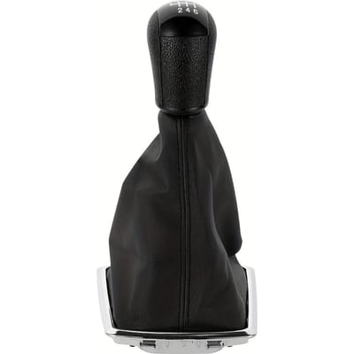 1pc Pommeau de Levier de Vitesse de Voiture 5 Vitesses ou 6 Vitesses Poignée Levier Housse en Cuir PU Étui pour Ford Focus MK2 2005 2006 2007 2008 6 speed noir
