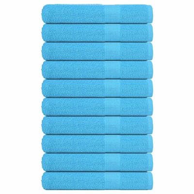 vidaXL - Handdoeken - FROGN - 10 - st - 100x200 - cm - 360 - g/m² - turquoise