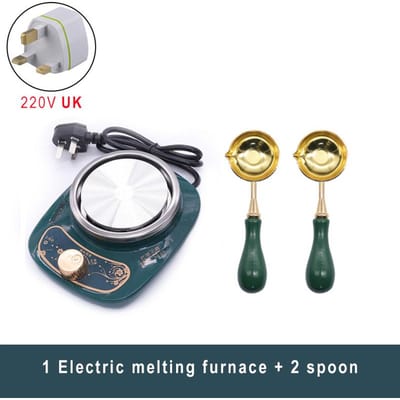 Zegellak Grote Elektrische Oven Pot Warmer Smelt Elektrische Kachel Wax Kralen Smeltzegel Oven Lepel voor Zegellak Stempel