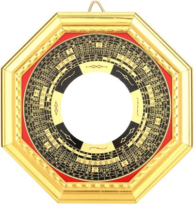 Feng Shui Pakua Spiegel voor Bescherming en Geluk - 13.5 cm Convex voor Succes en Welvaart