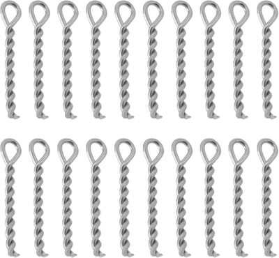 Dailygoods- Boilie Pins 60 Stuks - 8 Mm Roestvrij Staal - Geschikt voor 6-10 Mm Boilies - Duurzaam en Corrosiebestendig - Lichtgewicht en Compact - Spiraalontwerp voor Stevige Bevestiging - Aasnaalden