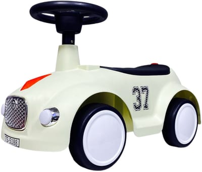 Q-Toys Loopauto met toeter - Licht en Geluid - 60 cm - kinder auto