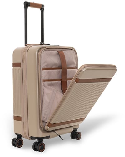 The Chesterfield Brand Zuna Handbagage Koffer - Laptoptrolley - 55 cm - 44 liter - TSA slot - Champagne