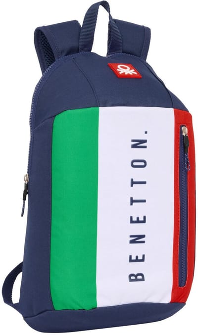Safta Benetton Flag Mini 8.50l 27x33x10 Cm Rugzak Blauw Kinderen
