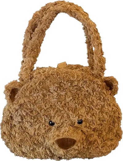 Livano Teddy Tas - Fluffy - Rugzak - Backpack - Schooltas - Dames - Heren - Meisje - Jongens - Bruin
