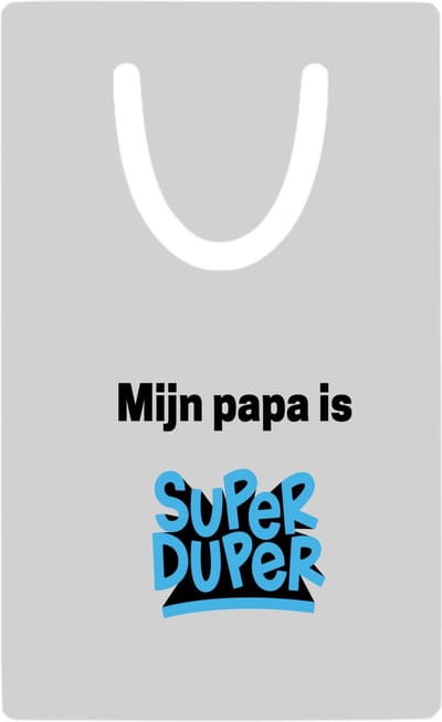 Hacebo® - mijn papa is super duper metalen boekenlegger - Vader - meest geweldige papa - vader cadeautjes - vaderdag - verjaardag - geschenk - kado - vader artikelen Bladwijzer boekenleggers - 7.6 cm x 5cm