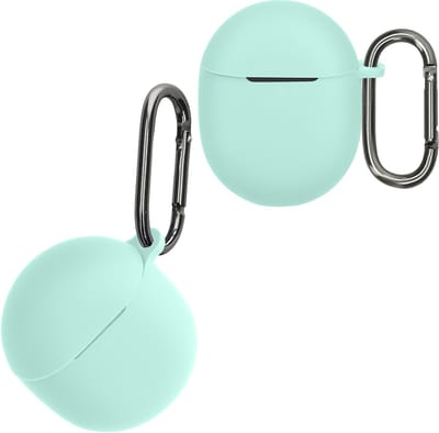 kwmobile Hoes geschikt voor Google Pixel Buds Pro 2 / Pixel Buds Pro - Siliconen cover voor oordopjes in mintgroen