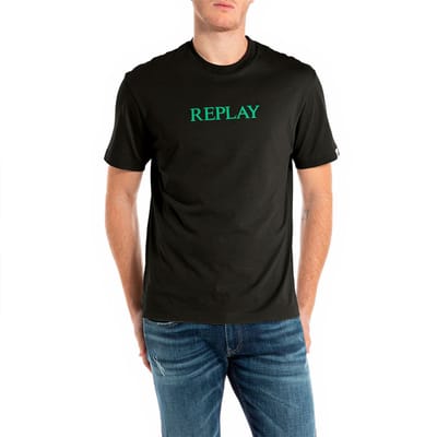 Replay M3221 .000.2660 T-shirt Met Korte Mouwen Zwart XL Man