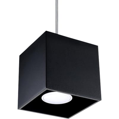 Sollux Lighting Hanglamp Quad - GU10 - zwart - aluminium - 110x10x10cm
