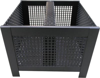 Pelletkorf - Pelletmand - Pelletkorf voor houtkachel - Pelletmand voor houtkachel - 24x24x18cm - pelletkorf terrashaard - pelletmand terrashaard - pelletkorf vuurkorf