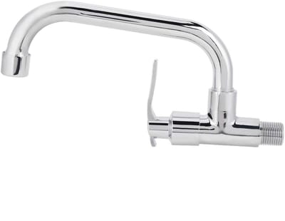 Dailygoods- Gootsteenkraan 360° Roterend - Wandmontage - Messing/Roestvrij Staal - Ergonomische Handgreep - Corrosiebestendig - Eenvoudige Installatie - Keukenkranen
