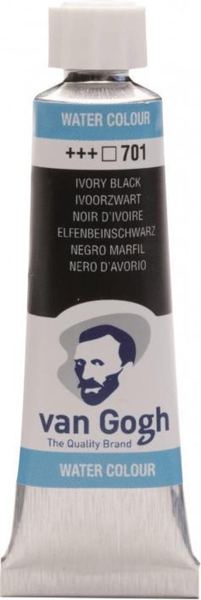 Van Gogh Aquarelverf Tube - 10 ml 701 Ivoorzwart