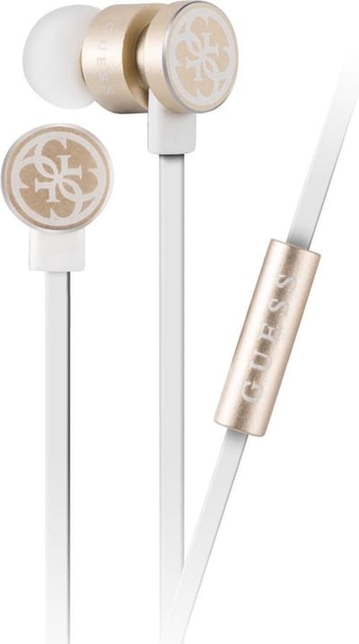 Guess in-ear wit goud oordopje - noise reduction