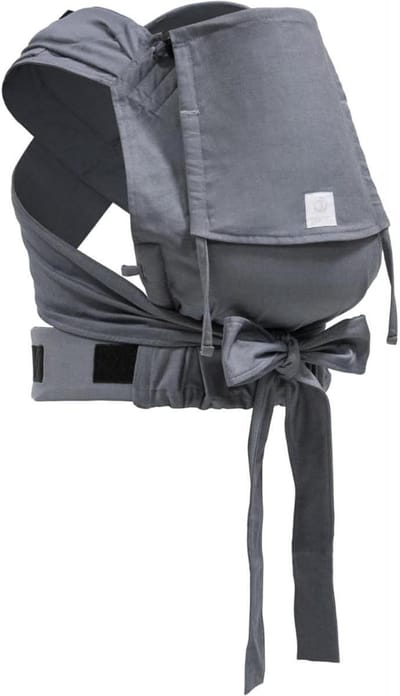 Draagzak - Babydrager Draagdoek - Baby Dragen - Halfgesp Model - Tot 15 kg - Grijs Melange