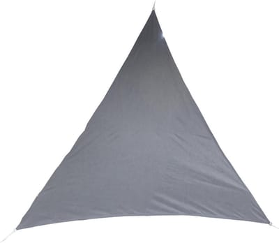 Premium kwaliteit schaduwdoek/zonnescherm Shae driehoek grijs - 4 x 4 x 4 meter - Terras/tuin zonwering