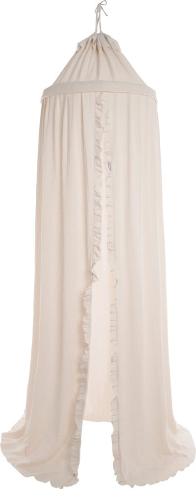 Baby's Only Klamboe Calm baby & kinderkamer - Baby hemeltje - Geschikt voor wiegjes, ledikantjes en bedjes - Warm Linen - 200 cm - Met lusjes voor decoratie accessoires