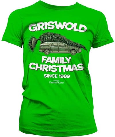 National Lampoon's Christmas Vacation Dames Tshirt -S- Griswold Family Christmas Groen