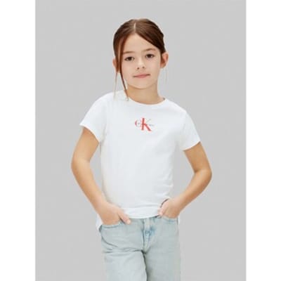 T-Shirt Calvin Klein Micro Monogram Top - Fashion Wear - Kinderen
