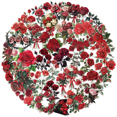 Ainy Romantische Bloemen PET Stickers 50 stuks voor bullet journal, fotoalbum, laptop, telefoon, waterfles en zelfs als muursticker of geschenksticker. Beloningsstickers / knutselen stickervellen voor kinderen en volwassenen | cadeau voor vrouwen
