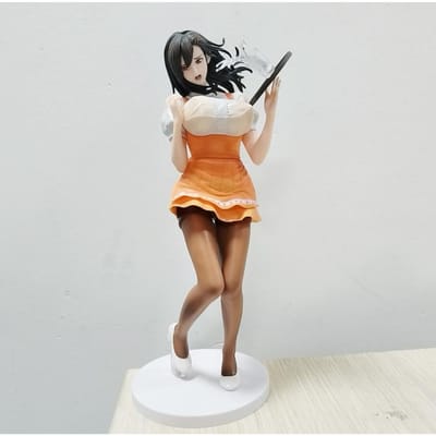 29CM Jonge Vrouw Serveerster Hitomi Oda Niet Haar Held DRAGON Speelgoed Niet Meisjesfiguur PVC Spelbeeldje Volwassen Anime Actiemodel Poppen Cadeaus beige