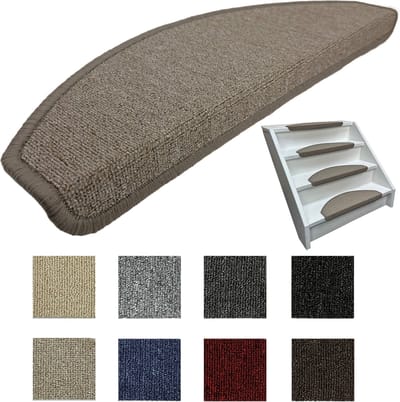 Elite Trapmatten - 15 stuks - Lima Taupe ---62x19x3,5cm--- Halve maantjes