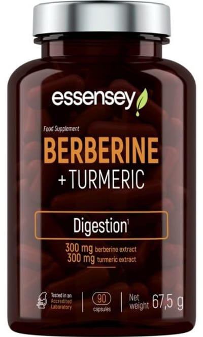 ESSENSEY BERBERINE + TURMERIC 90 Caps.