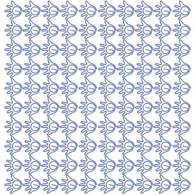 100 stuks Paperclips Innovatief Schattig Klein Palmvorm Herbruikbaar Mini Metalen Paperclips voor Kantoor blauw