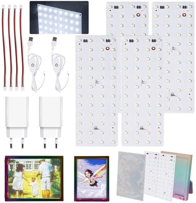 4-delige CMYK Lithophane LED Backlight Board Kit voor 3D Printers, Geschikt voor Foto Modellen, PCB Lichtplaat en Verlichting Accessoires