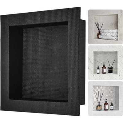 VEVOR Wandnis 10x40.64x40.64cm Douchenis Betegelbare enkellaagse waterdichte nisinstallatie Achterwandmateriaal (XPS, hout, cement) Geschikt voor badkamer, slaapkamer, studeerkamer