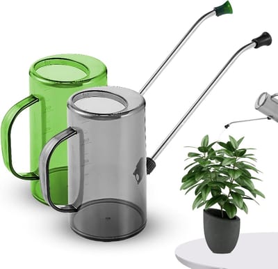Bloemengieter - 2 stuks lange gieter voor kamerplanten - 1 liter, binnen en buiten