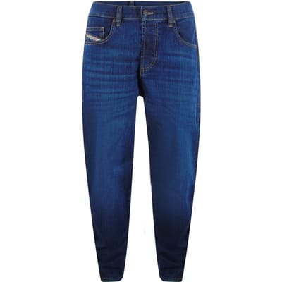 Diesel 2020 D-viker Donkerblauwe Denimbroek