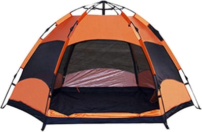 Kampeertent - Tunneltent Backpacktent - Buiten Kamperen - Automatisch Opzetten - 3-4 Personen - Groen