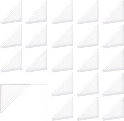 50 Stuks Heldere Foto Hoekjes, 4.9×2.2cm Transparante Hoekbeschermers voor Fotoalbums, Scrapbooks en Certificaten, Ideaal voor het Beveiligen van Foto's en Afbeeldingen