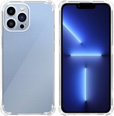 Cadorabo Hoesje geschikt voor Apple iPhone 13 PRO MAX in Doorzichtig - Beschermhoes gemaakt van flexibel TPU Silicone Case Cover