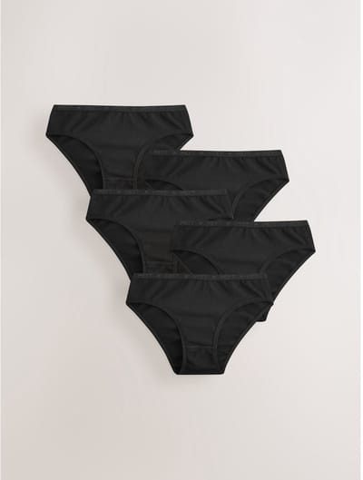 Next - Meisjes - Set van 5 bikinislips - Zwart
