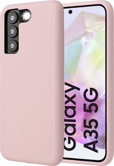 Hoesje geschikt voor Samsung Galaxy A35 - Mat Back Case Roze