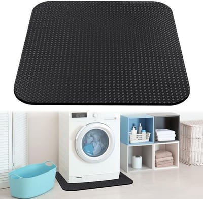 Dubbelzijdige antislipmat voor wasmachines en fitnessapparaten, 60 x 60 x 0,5 cm, geluidsisolatie en trillingsdemping, op maat snijden voor optimale stabiliteit