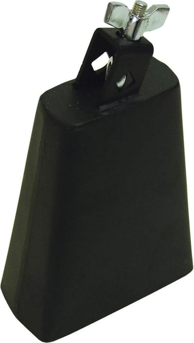 DIMAVERY Koebel muziekinstrument - DP-160 - Cowbell - 6 - Zwart – Stalen Percussie Instrument