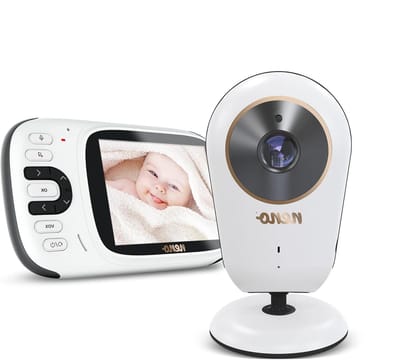 Babyfoon met Camera - Oudermonitor Video - Kind Bewaken - Tweeweg Communicatie - 3.2 Inch Scherm - Wit